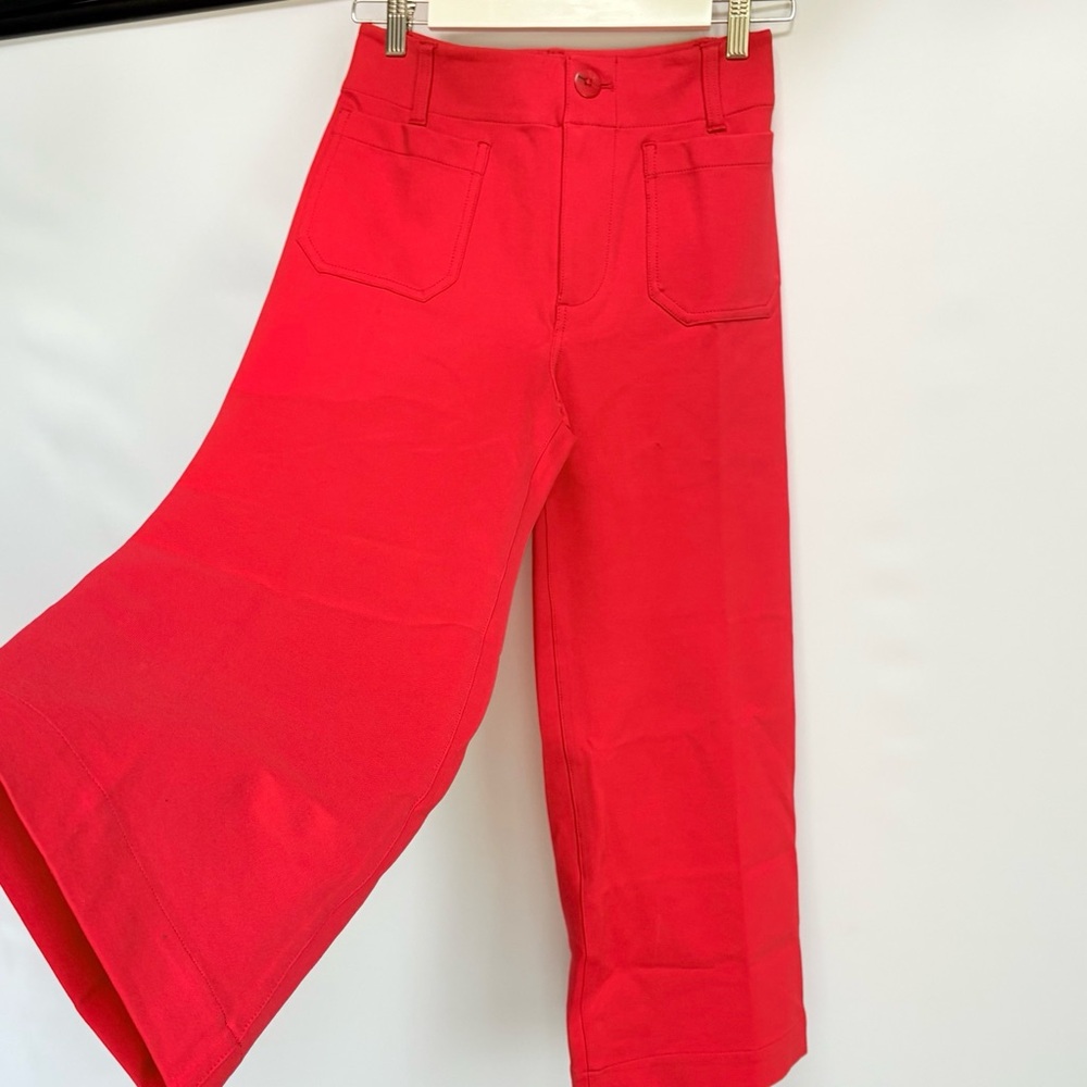 NWT Anthropologie Maeve The Colette Cropped Wide-Leg Pants Ponte Edition, 26 - Picture 13 of 13